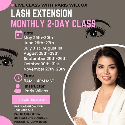 LASH EXTENSIONS TRAINING AVAILABLE